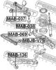 FEBEST MAB-136 Control Arm-/Trailing Arm Bush